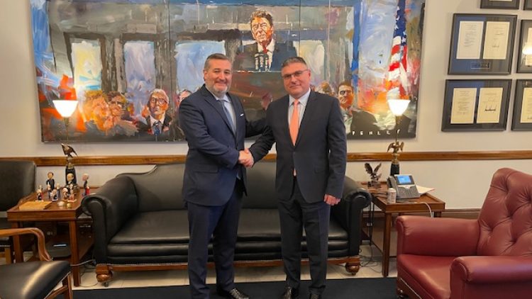 Ambassador Panayotov met with Senator Ted Cruz